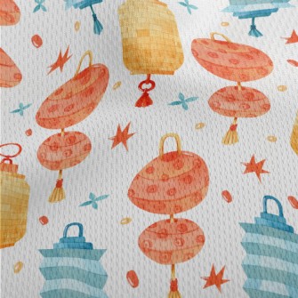 Watercolor Classic Lantern Athletic Mesh Flat Back