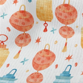 Watercolor Classic Lantern Terry