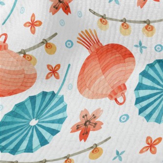 Retro Two-color Paper Lantern Terry