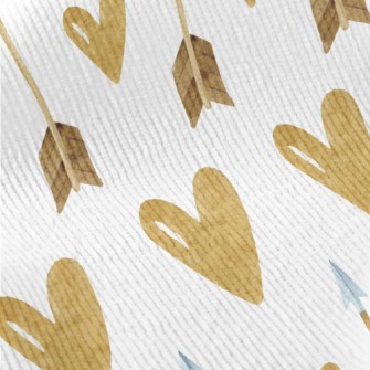 Gold Heart Arrow Standard Corduroy