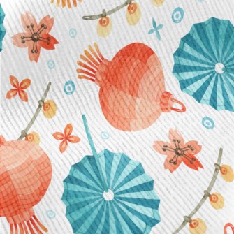 Retro Two-color Paper Lantern Standard Corduroy