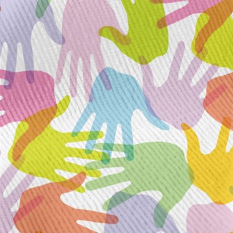 Artistic Colorful Hand Prints Standard Corduroy