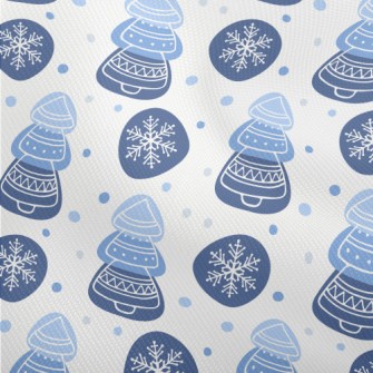 Line Snowflake Christmas Tree Dobby
