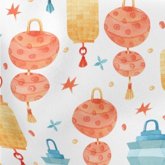 Watercolor Classic Lantern Stretch Ponte