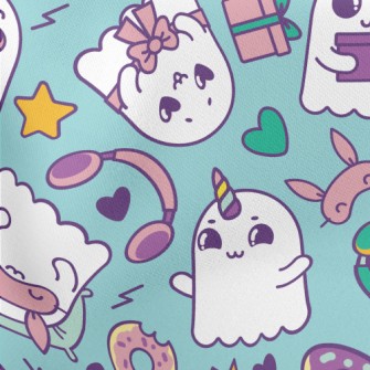 Cute Funny Ghost Stretch Ponte