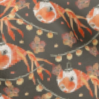 Goldfish Shaped Lantern Micro Fleece