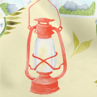 Camping Light Compass Micro Fleece