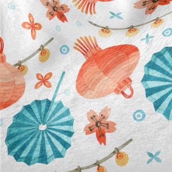 Retro Two-color Paper Lantern Minky