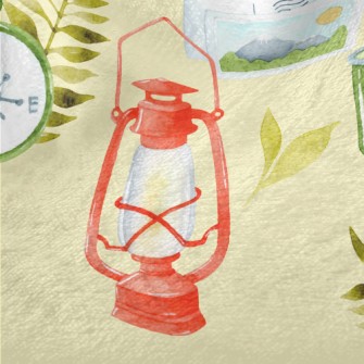 Camping Light Compass Minky