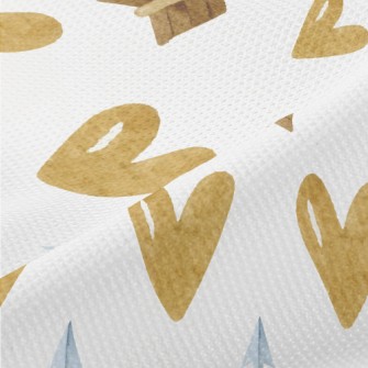 Gold Heart Arrow Piqué
