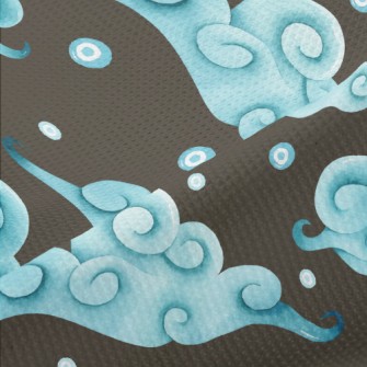 Chinese Wind And Cloud Piqué