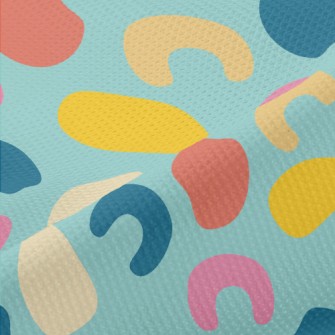 Odd-shaped Color Blocks Piqué