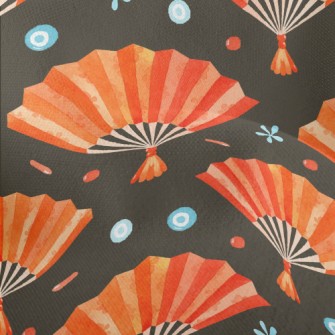 Watercolor Classical Fan Lightweight Performance Linen