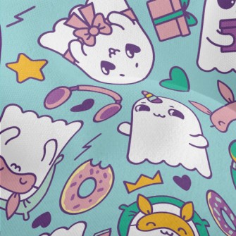 Cute Funny Ghost Lightweight Performance Linen