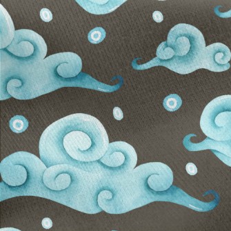 Chinese Wind And Cloud Jersey Backed Fleece