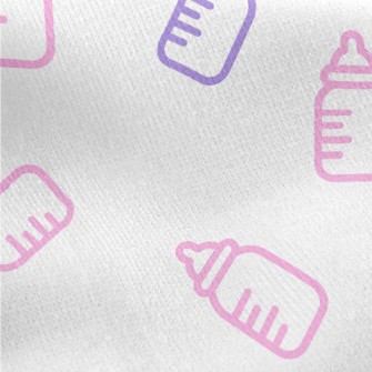 Two-color Baby Bottle Jersey Backed Fleece