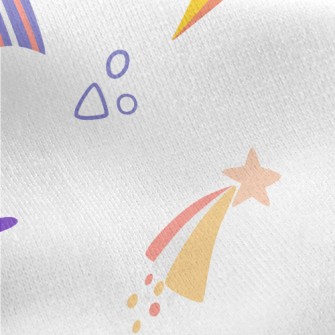 Small Cute Shooting Star Jersey Backed Fleece