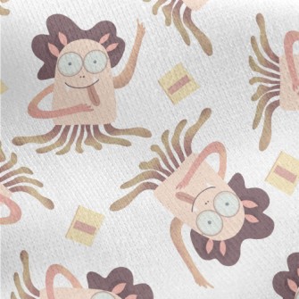 Tongue Sticking Out Big Eyes G Jersey Backed Fleece