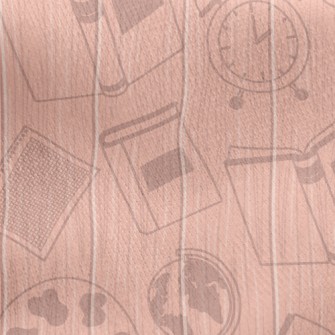 Book Alarm Clock Globe Jersey Backed Fleece