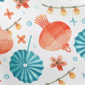 Retro Two-color Paper Lantern Pongee