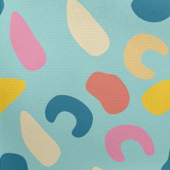Odd-shaped Color Blocks Pongee