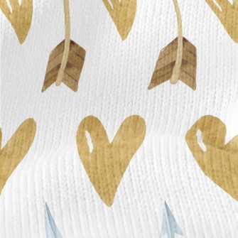 Gold Heart Arrow Stretch Jersey