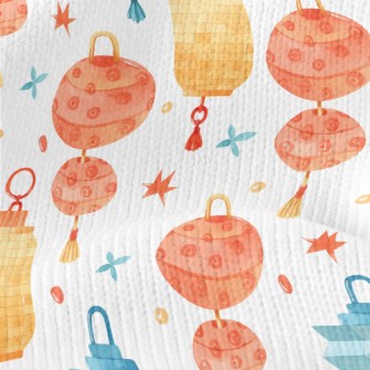 Watercolor Classic Lantern Stretch Jersey