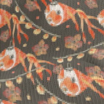 Goldfish Shaped Lantern Stretch Jersey