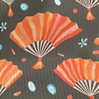 Watercolor Classical Fan Stretch Jersey