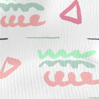 Curl Art Color Block Stretch Jersey