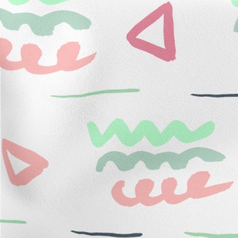 Curl Art Color Block Lightweight Cotton Poplin