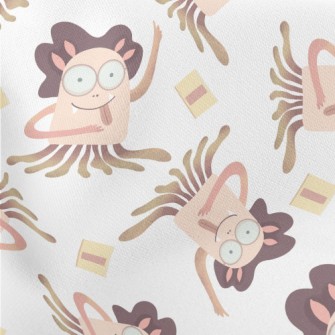 Tongue Sticking Out Big Eyes G Lightweight Cotton Poplin