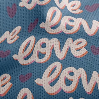 Write Love All Over The Grass Athletic Mesh Flat Back