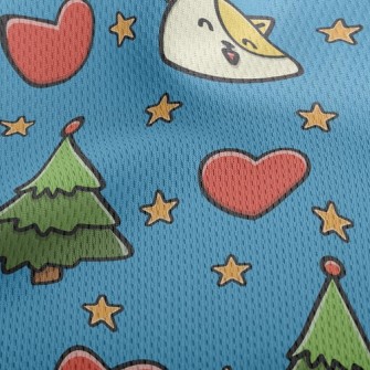 Dogs Have A Happy Christmas Athletic Mesh Flat Back