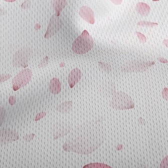 Soft Pink Petals Athletic Mesh Flat Back