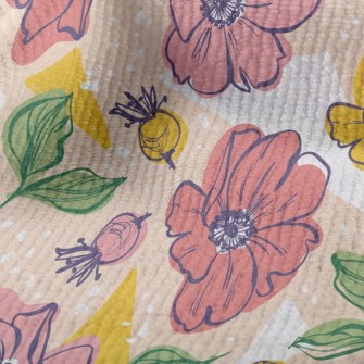 Bright Large Flowers Terry