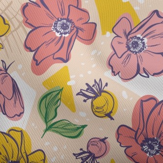 Bright Large Flowers Dobby