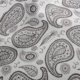 Simple Style Paisley Flower Athletic Mesh Flat Back