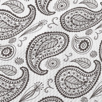 Simple Style Paisley Flower Birdseye Piqué