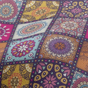 Lattice Wheal Flower Performance Linen