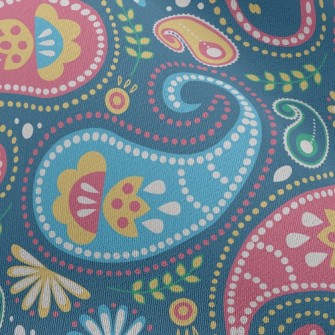 Fresh Paisley Flowers Chiffon