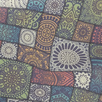 Combination Block Damask Twill