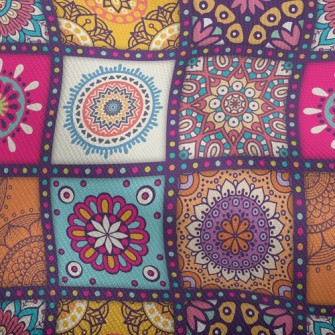 Lattice Wheal Flower Dobby