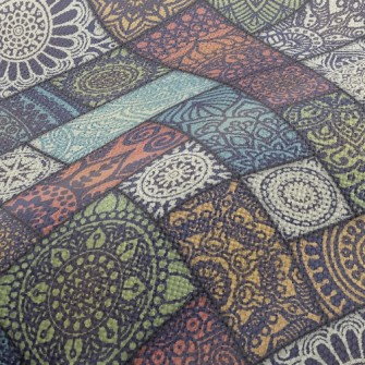 Combination Block Damask Performance Linen