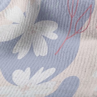 Depicting A Large White Flower Terry