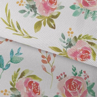 Watercolor Rubbing Rose Waterproof Oxford