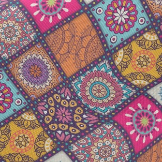 Lattice Wheal Flower Twill