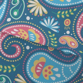 Fresh Paisley Flowers Waterproof Oxford
