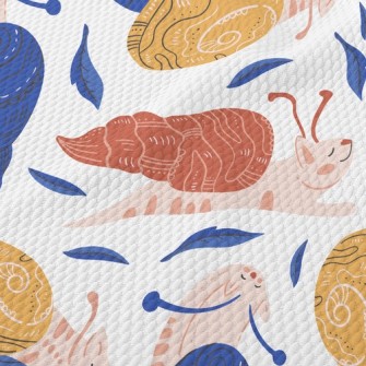 Cat Disguised As Snail Birdseye Piqué