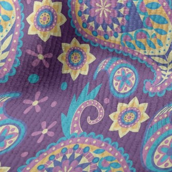 Psychedelic Paisley Flower Terry
